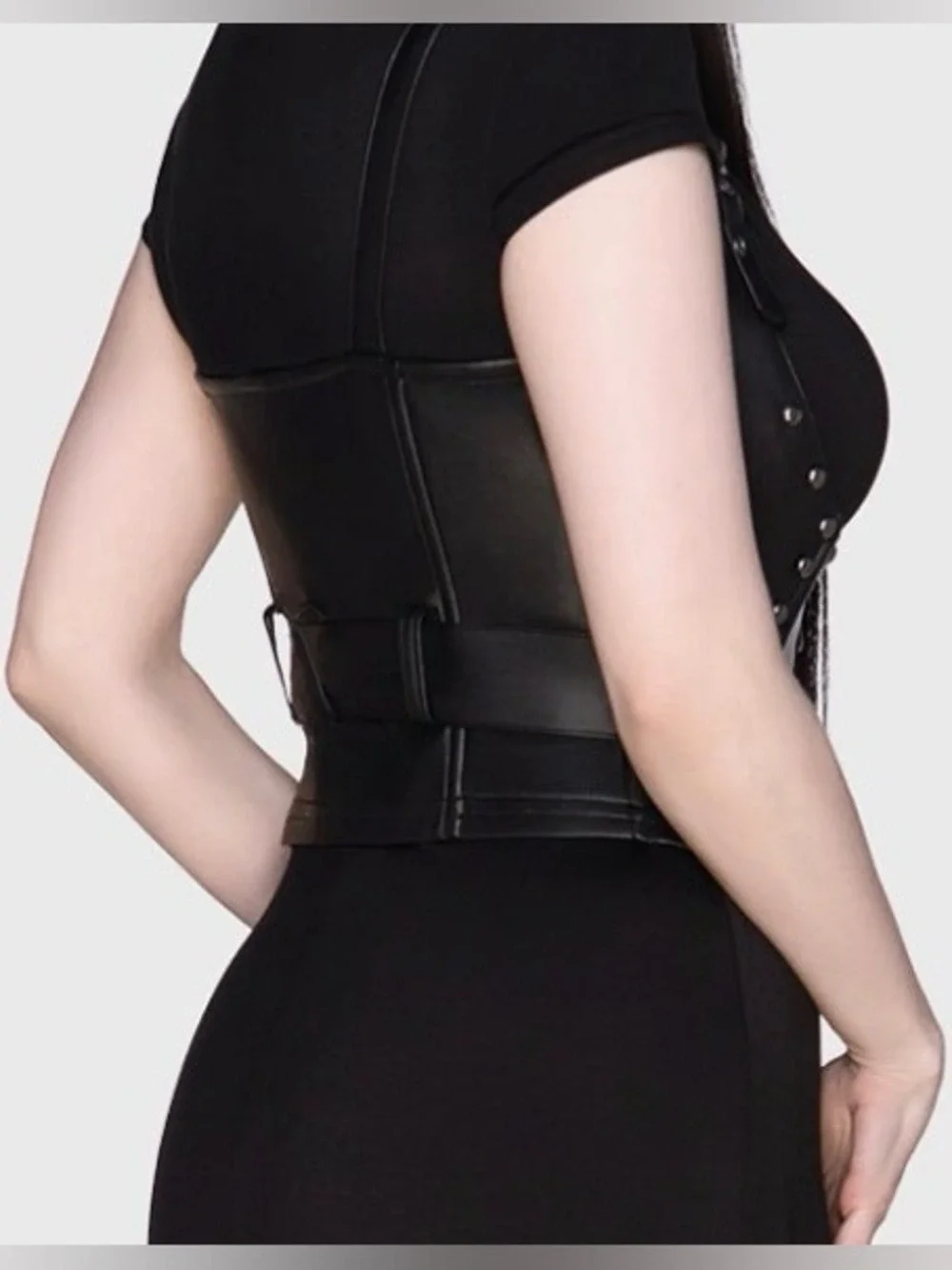 KILLSTAR Malapas Faux Leather Corset Harness NWT Medium